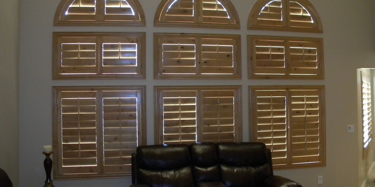 Mill Creek Shutters Custom 3 Arch Alder